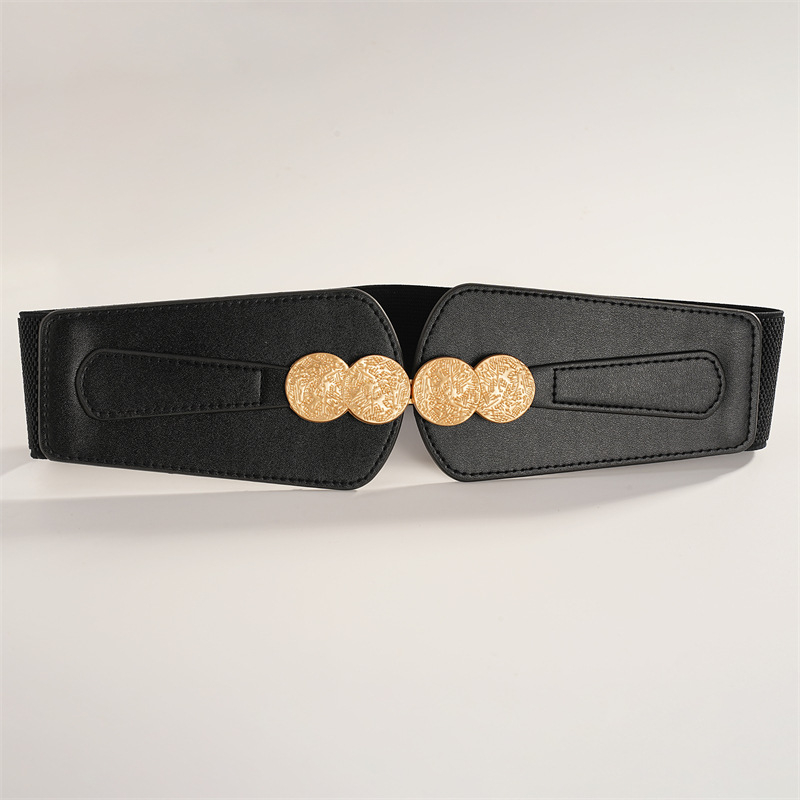 Centură talie — stil simplu, piele sintetică, potrivită pentru toate anotimpurile, model destinat femeilor.