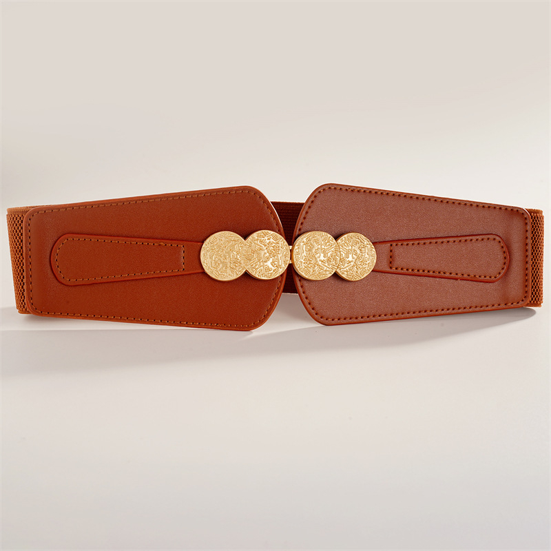 Centură talie — stil simplu, piele sintetică, potrivită pentru toate anotimpurile, model destinat femeilor.