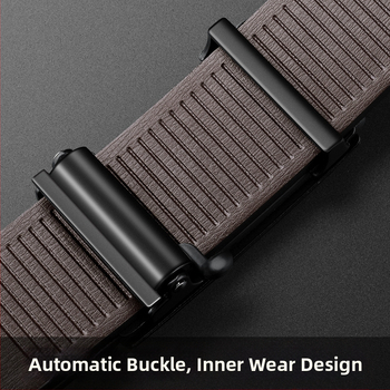 Мъжки кожен колан от естествена кожа, двуслоен колан от телешка кожа, закопчалка от сплав, автоматична закопчалка, електроплатиран финиш