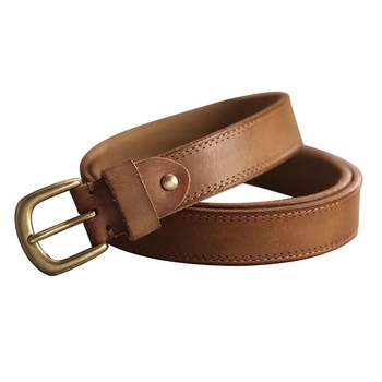 Кожен колан от първокласна телешка кожа, медна катарама с иглово закопчаване, ръчна изработка, ширина 2–4 см, стил: универсален и елегантен