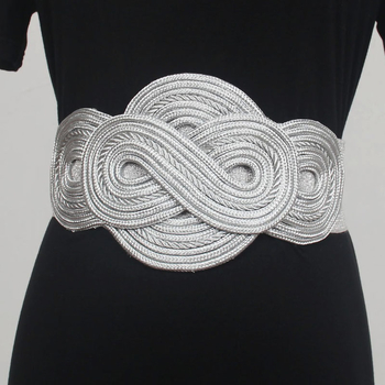 Дамски колан за талия, декоративен еластичен тъкан колан за палта и поли, пролет 2023