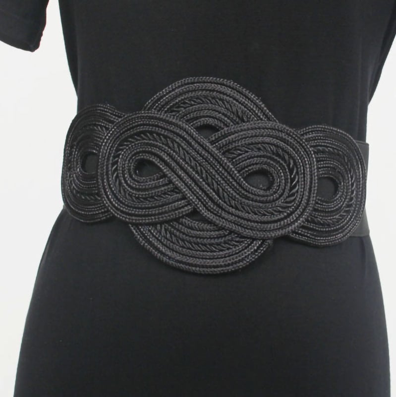 Дамски колан за талия, декоративен еластичен тъкан колан за палта и поли, пролет 2023
