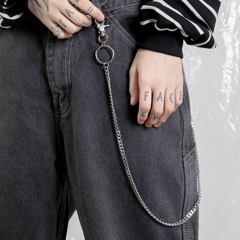 Верига за талия с хип-хоп уличен стил, унисекс (Катарама: сплав; Ширина: тънка (<2 см); Затваряне: връзване; Марка: Unique)