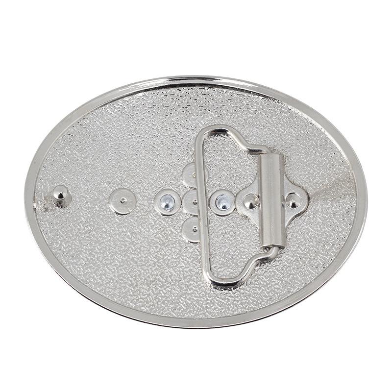 Diržo sagtis iš cinko lydinio, ovalios formos, lygus paviršius, gyvūnų raštas, universalus