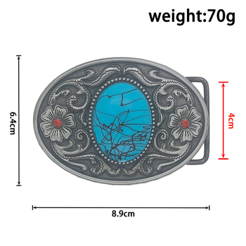 Овална катарама за колан от цинкова сплав, винтидж стил с флорален мотив, пластинна катарама, за жени, ширина 3.8–4.0 cm