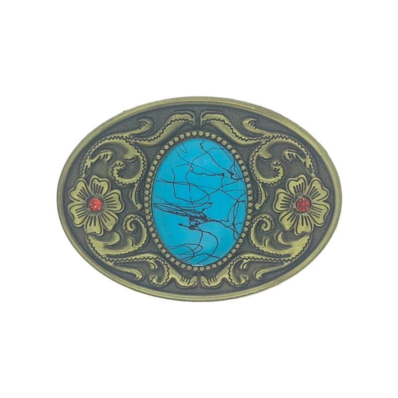 Овална катарама за колан от цинкова сплав, винтидж стил с флорален мотив, пластинна катарама, за жени, ширина 3.8–4.0 cm