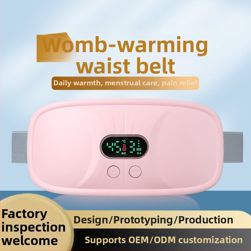 Колан за талия N6 – масажер с топлинен компрес и вибрационен масаж, 4 скорости, температурен диапазон 45–65°C, презареждаема мощност