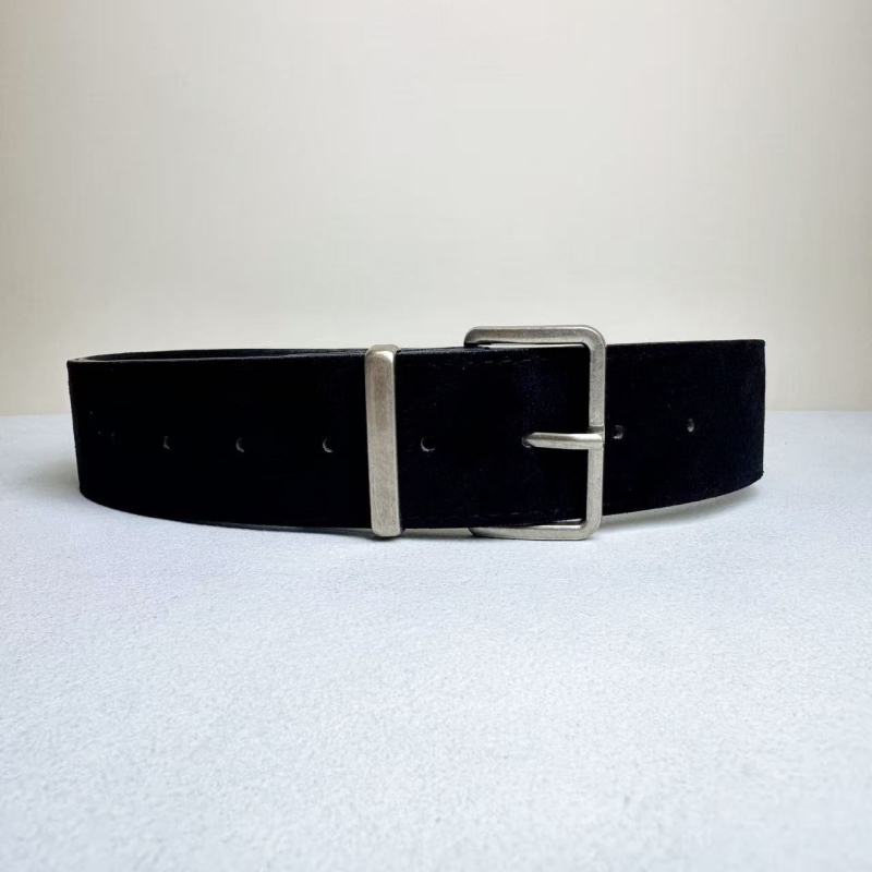 Ženski široki semiš remen s retro casual stilom, ističe struk, uklapa se uz suknju, PU koža, širina 4,3 cm, duljina 97 cm, kopča od legiranog metala