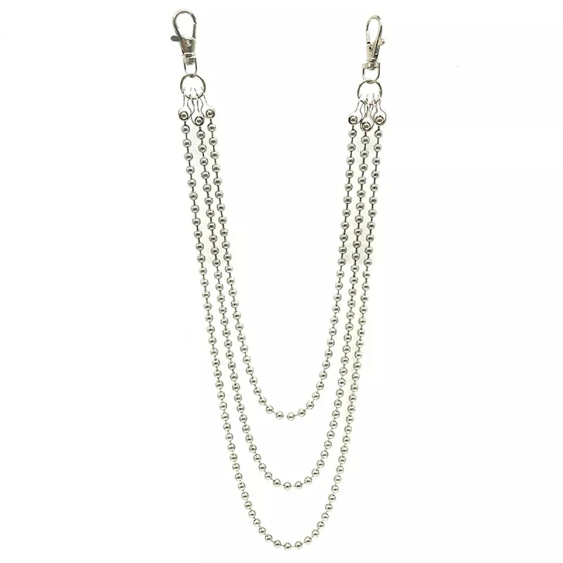 Метална талийна верига, многослойна винтидж пънк стил, унисекс за възрастни; Материал: метал; Стил: универсален; Кръг колан: мулти-колца