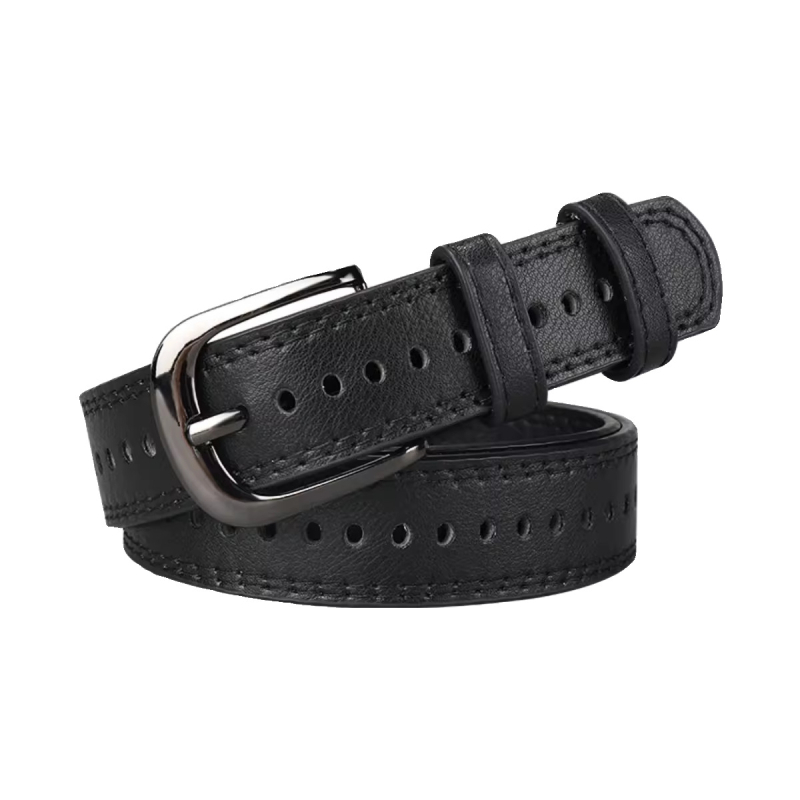 Ženski kaiš za traperice sa širokim rubom, PU koža, spona od legure, kopča s iglom, stil: fashion commuter