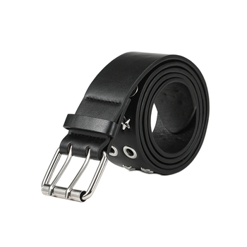 Женски колан – PU кожа, катарама от сплав, закопчаване с щифт, стил: ръчно рисуван уличен хип-хоп панк