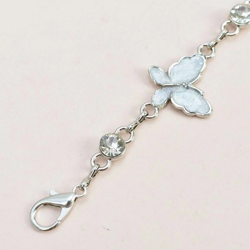 Пеперудена талийна верижка - метално украшение за рокля и риза, универсален стил, дължина 105 см