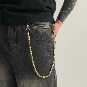 Lanac za struk s perlicama, hip-hop stil, za muškarce (plastični materijal; mladi)