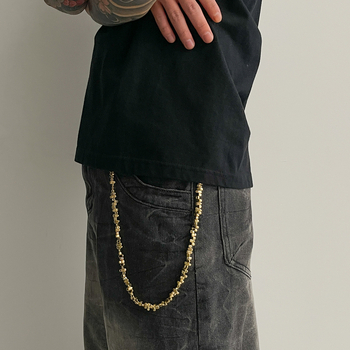 Lanac za struk s perlicama, hip-hop stil, za muškarce (plastični materijal; mladi)