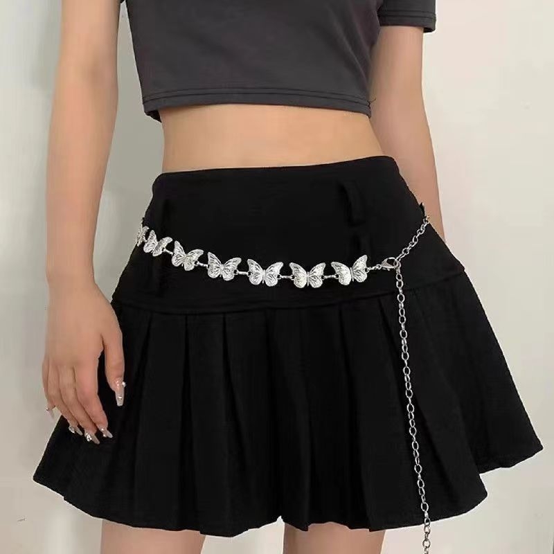 Ženski metalni kaiš za struk, modni stil, duljina 105 cm, širina 2,4 cm, cinkova legura