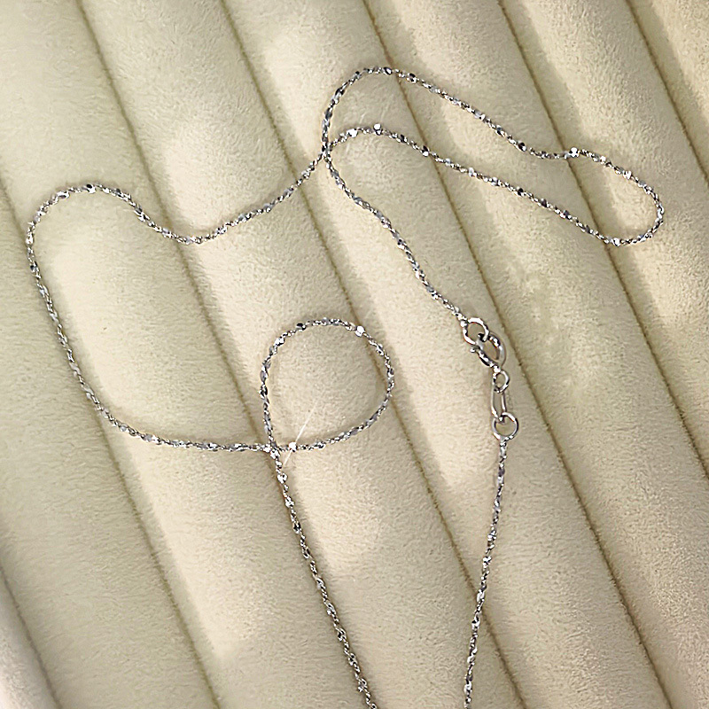 Ogrlica od srebra 925, Dizajn Starry Sky, Ručno izrađena, Geometrijski lanac, Unisex