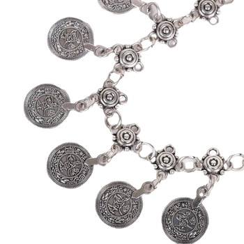 Тазов синджир за жени - метал, дължина 105 см, ширина 1 см, единична верига