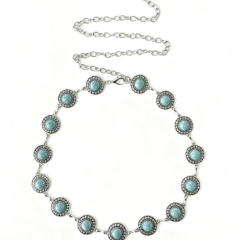 Метален колан за талия за жени – етно стил, геометрична резба, марка Gui Wanglong