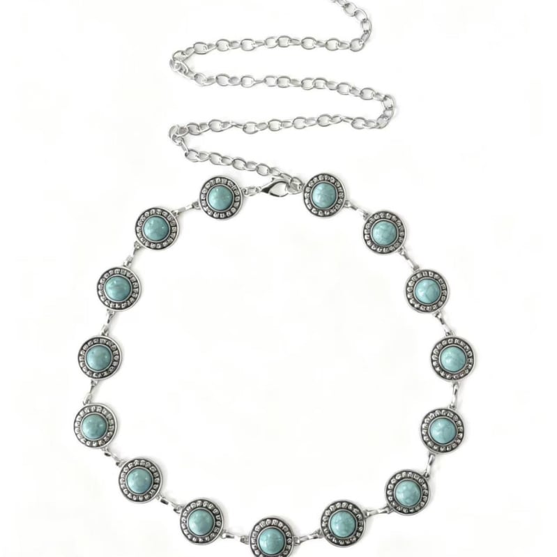 Метален колан за талия за жени – етно стил, геометрична резба, марка Gui Wanglong