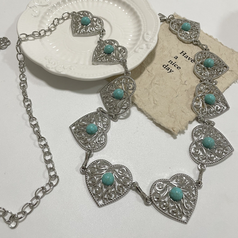 Метален колан за талия - женски, всесезонен, пускане през лято 2025, модерен стил