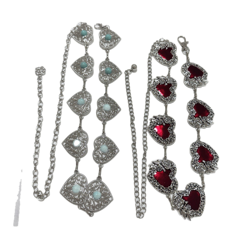 Метален колан за талия - женски, всесезонен, пускане през лято 2025, модерен стил