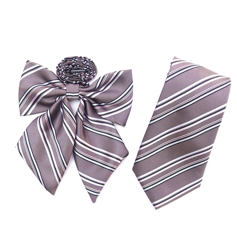 Kravata-bow bez kopče, poliester, prugasti uzorak, unisex, japanski sustav, odrasla