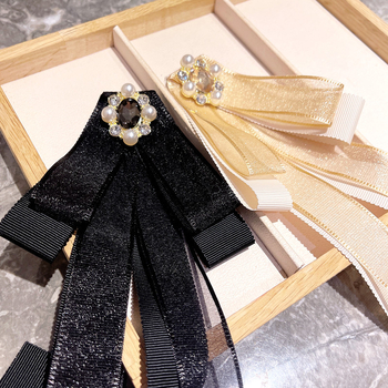 Ovratnik cvijet mašna za žene, korejski stil, saten završna obrada, plosni vrh, monokromni materijal (standardna širina mašne, saten završna obrada, plosni vrh, žena, korejski stil)