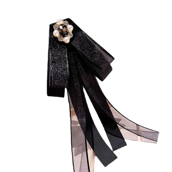 Ovratnik cvijet mašna za žene, korejski stil, saten završna obrada, plosni vrh, monokromni materijal (standardna širina mašne, saten završna obrada, plosni vrh, žena, korejski stil)