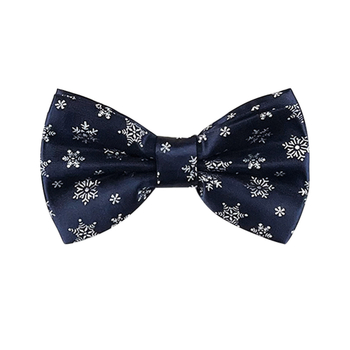 Papion s uzorkom snježne pahulje, unisex, poliester satin, tisak, prilagodljivo