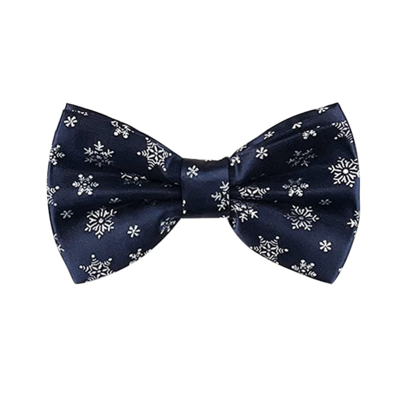 Papion s uzorkom snježne pahulje, unisex, poliester satin, tisak, prilagodljivo
