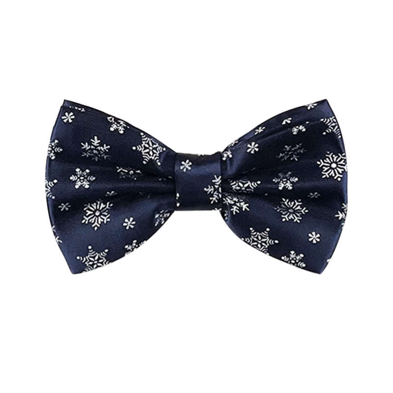 Papion s uzorkom snježne pahulje, unisex, poliester satin, tisak, prilagodljivo