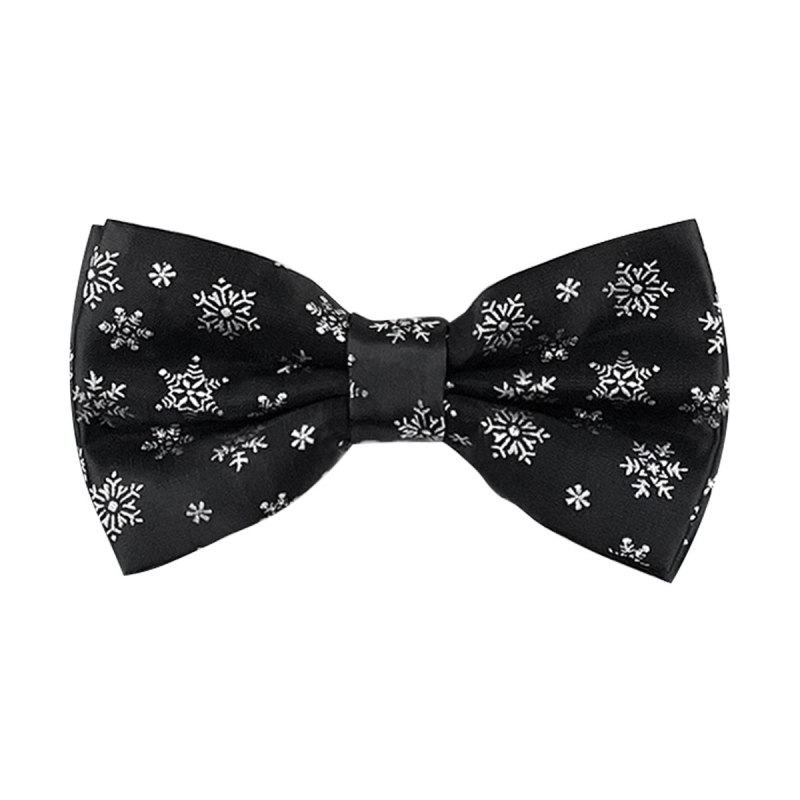 Papion s uzorkom snježne pahulje, unisex, poliester satin, tisak, prilagodljivo