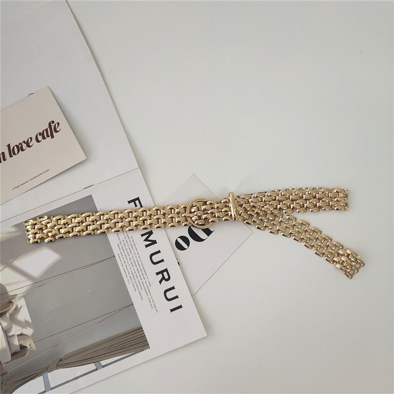 Μεταλλική ζώνη με οβάλ αγκράφα, υλικό ζώνης: μέταλλο; υλικό αγκράφας: κράμα; κούμπωμα με καρφί