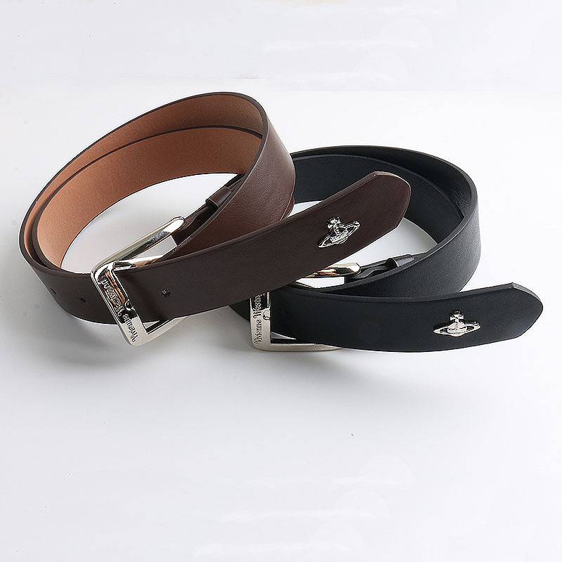 Remen od PU kože — unisex, Saturn inspiriran dizajn, spona PU/imitacijske kože, kopča s pin mehanizmom