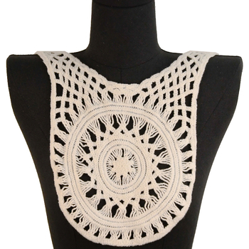 Λαιμόκοψη από δαντέλα με βαμβακερή κλωστή - Υδατοδιαλυτή δαντέλα με κέντημα, Για γυναικεία ρούχα & DIY χειροτεχνίες, Κωδικός y2562, Μάρκα Embroidery weaving
