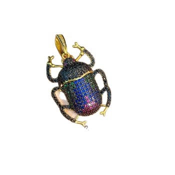 Colier Balance Jewelry cu pandantiv geometric din cupru – placare electrolitică, design original, vara 2025