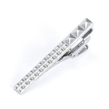 Комплект маншетни копчета с меден мрежест метален клип за яка, геометричен дизайн за мъже, електроплатиран финиш, персонализируем