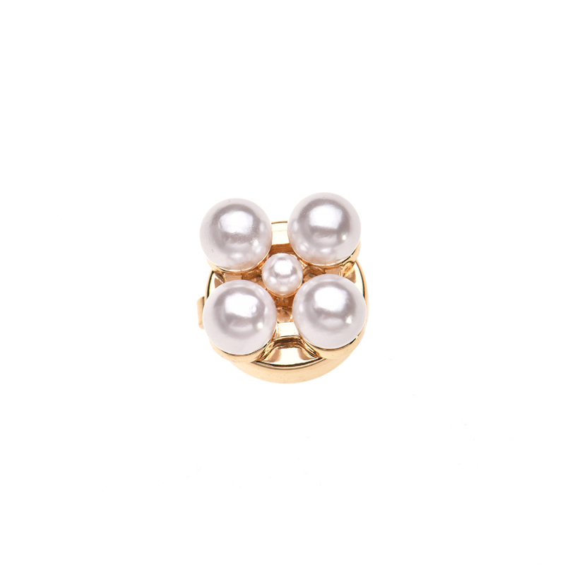 Копчета за ръкавели за дами – корейски стил, сплав, марка Rich Color, с перлен детайл, персонализируеми