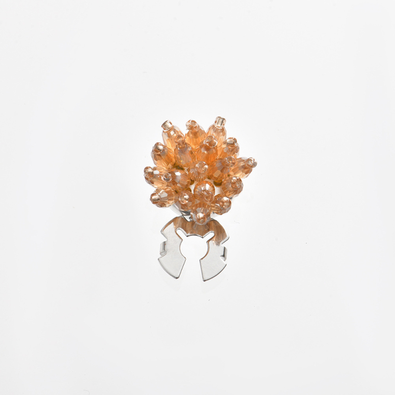 Декоративни копчета за облекло от кристално-сплав, форма на цвете, корейски стил, дамски, вид кристал: кристал, обработка: печено боядисване