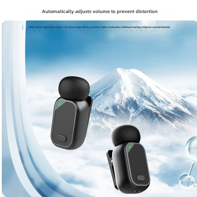 Mini6 bežični lavalier mikrofon za video prijenos uživo – Bluetooth 5.0, 20 Hz–20 kHz, SNR ≥75 dB, ugrađena baterija 300–500 mAh, trajanje baterije 6–8 h