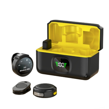 Káblový lavalier mikrofón, model J6, 20 Hz–20 kHz, SNR ≥70 dB, vstavaná batéria 500–800 mAh, výdrž batérie 6–8 hodín