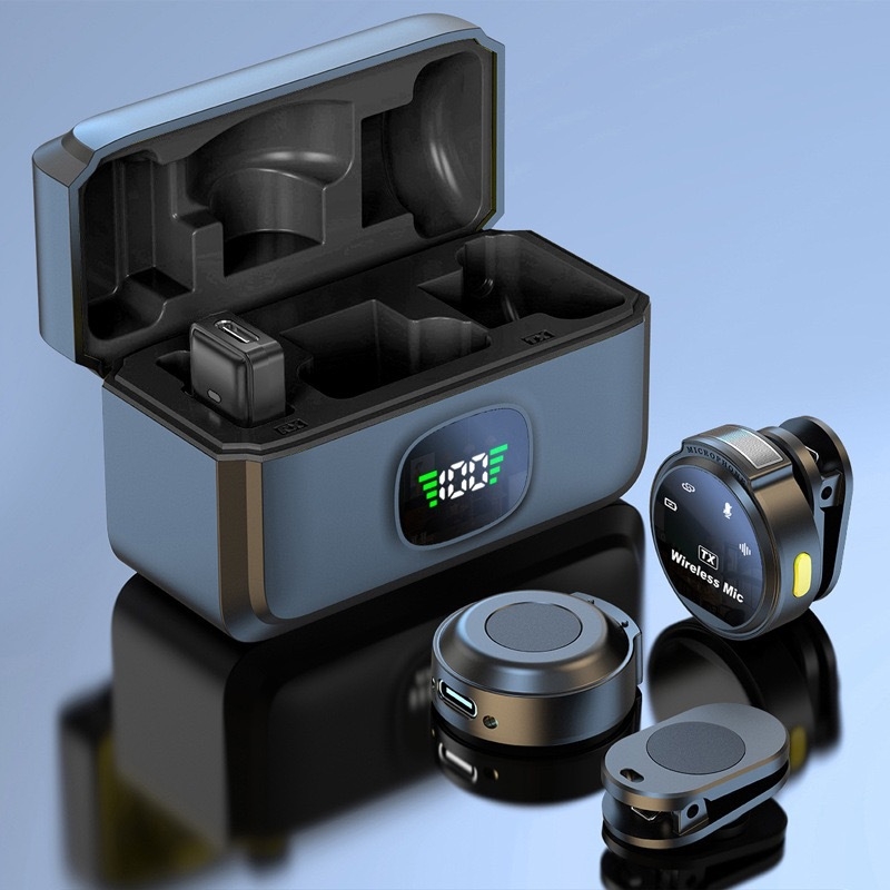 Káblový lavalier mikrofón, model J6, 20 Hz–20 kHz, SNR ≥70 dB, vstavaná batéria 500–800 mAh, výdrž batérie 6–8 hodín