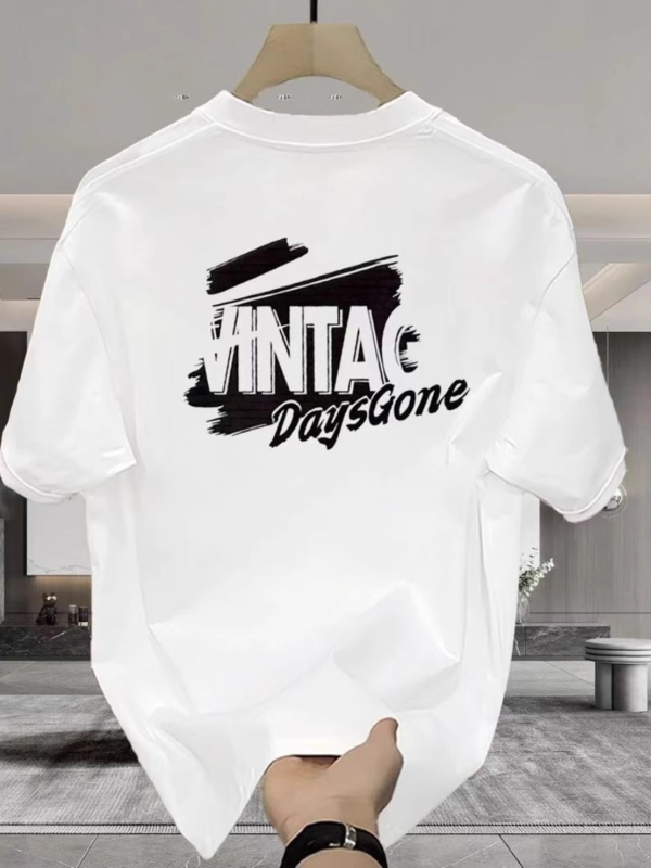 Vaikų T-shirt su sunkia amerikietiška stilistika, trumpomis rankovėmis ir kaklaraiščių klipu