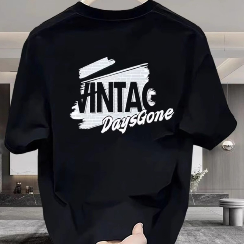 Vaikų T-shirt su sunkia amerikietiška stilistika, trumpomis rankovėmis ir kaklaraiščių klipu