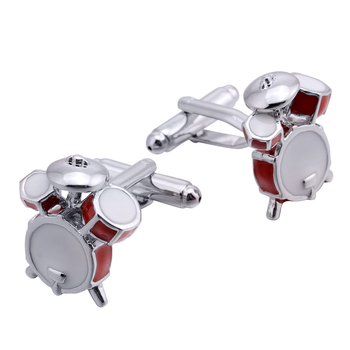 Daichen Drum Set маншетни копчета и клип за вратовръзка – месинг, барабанен мотив, унисекс стил, електроплатинация, произход Дънгуан