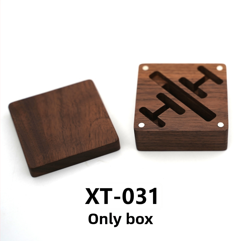 Копчета за ръкавели – дървени, геометричен дизайн, естествен унисекс стил, електроплакирани, кристал