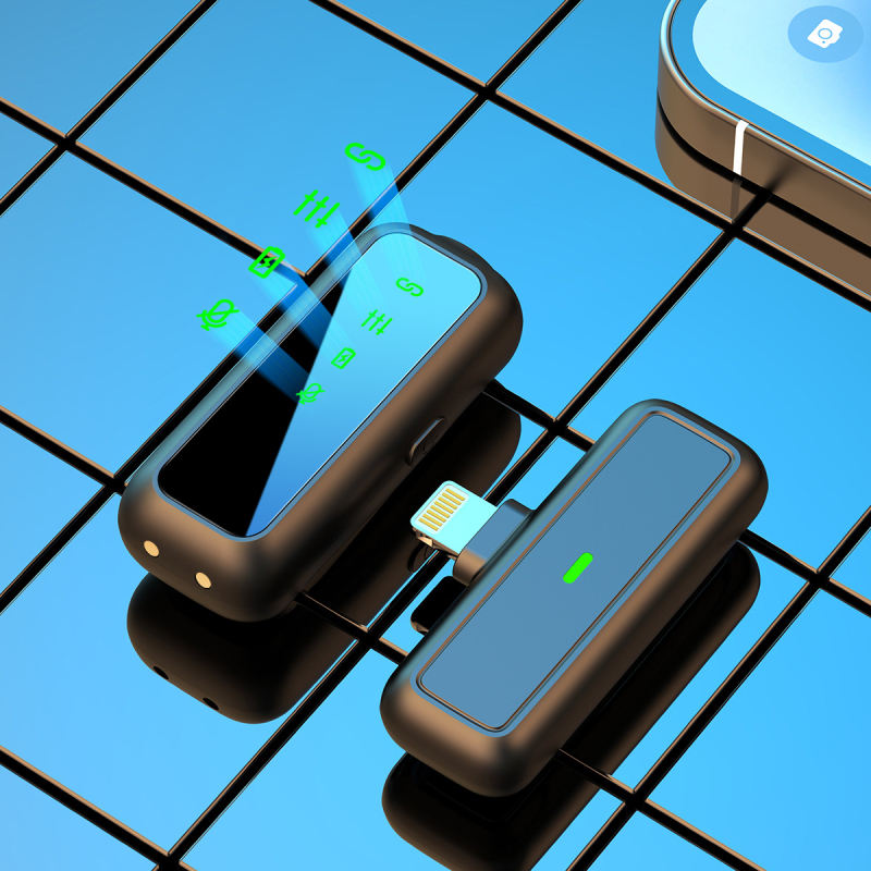 TX5 Lavalier Mikrofon s Digitalnim Zaslonom, Dvokatno Uživo Emitiranje/Snimanje, Uklanjanje Šuma