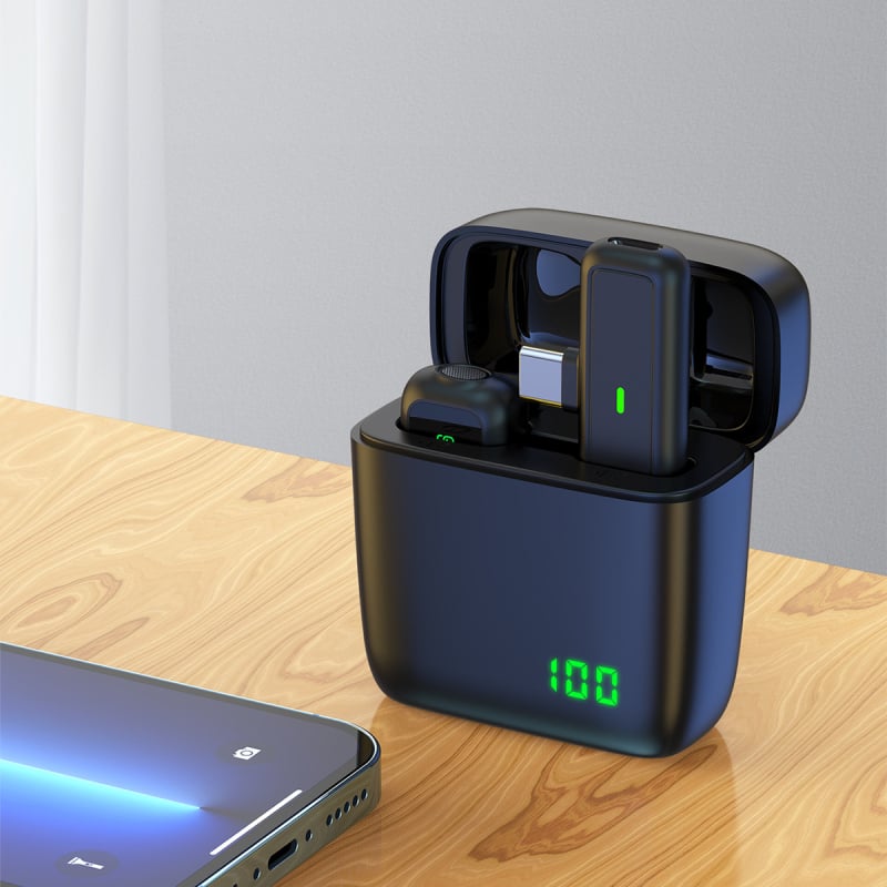 TX5 Lavalier Mikrofon s Digitalnim Zaslonom, Dvokatno Uživo Emitiranje/Snimanje, Uklanjanje Šuma