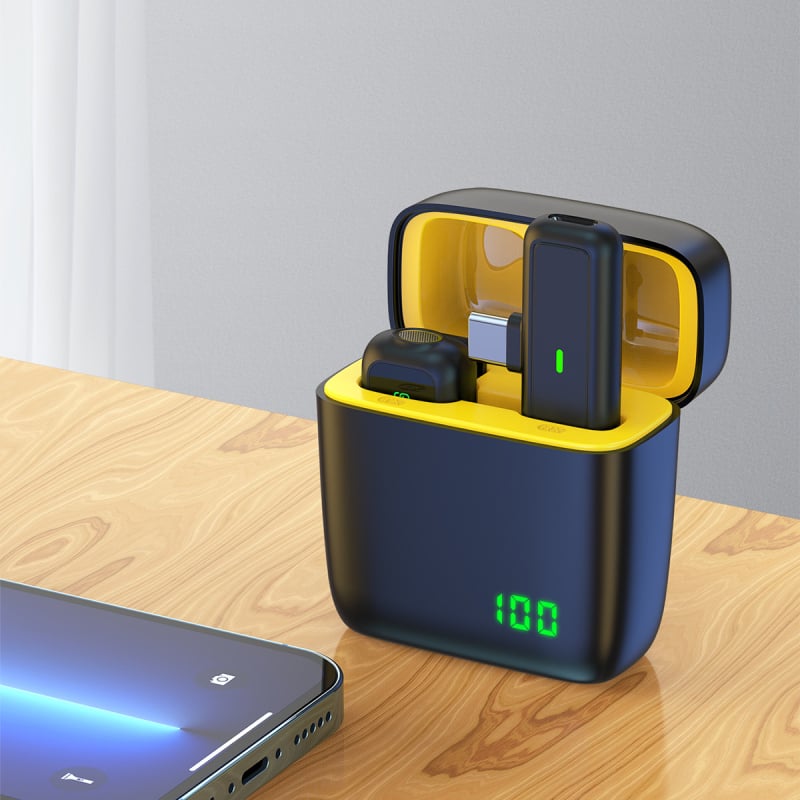 TX5 Lavalier Mikrofon s Digitalnim Zaslonom, Dvokatno Uživo Emitiranje/Snimanje, Uklanjanje Šuma