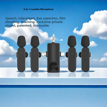 H18 Bezdrôtový lavalier mikrofón 1–4, 3–v–1 rozhranie pre živé vysielanie a nahrávanie s telefónom, redukcia šumu, Bluetooth 5.3, vstavaná batéria 500–800 mAh